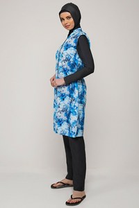 Conjunto completo de 5 piezas de traje de baño musulmán, ropa de baño islámica, vestidos turcos, Túnica Abaya modesta, Hijab modesto - Product Image 5