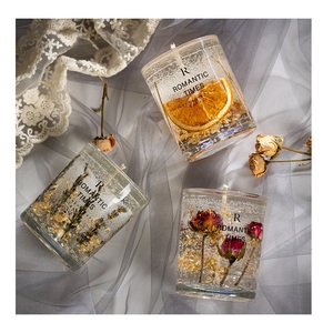 Colonne transparente en verre cristal Non toxique, 1 pièce, odeur légère, colorés, haricots de soja et paraffine, matériau de cire, impression numérique et sur soie - Product Image 4