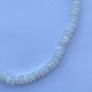 8mm 10mm naturel arc-en-ciel pierre de lune pierre lisse Rondelle perlée collier de pierres précieuses fabricant de bijoux fournisseurs prix de gros - Product Image 3
