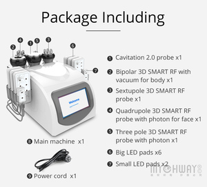 Mychway WL-9392S Cơ Thể Giảm Béo Mặt Nâng RF Lipo Laser Chân Không <span class=keywords><strong>Cavitation</strong></span> Hệ Thống Máy Giảm Béo - Product Image 6