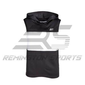 <b>Men's</b> Clothing Hot Selling Sleeveless Hoodie Street Wear Custom Logo Design <b>Men</b> Sleeveless Hoodie - Product Image 2