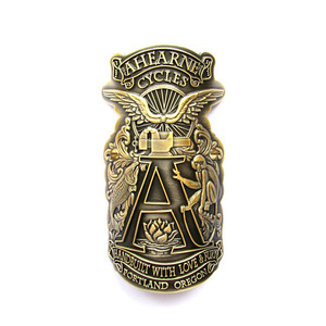 Badge de guidon de vélo personnalisé en métal moulé sous pression - Product Image 3