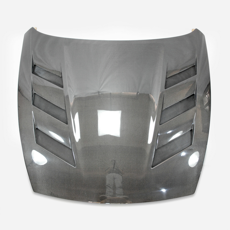 09 новее 370Z Z34 AMS Стильный Глянцевый Капот двигателя из углеродного волокна