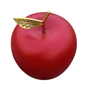 Matte Finishing Handmade Metal Aluminum Table Top Decorative Apple decorations for home home decor luxury