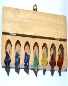 Get Online <b>Chakra</b> Merkaba Star <b>Set</b> With Wooden Box : <b>Chakra</b> Merkaba Star <b>Set</b> With Wooden Box <b>Set</b> for Sale - Product Image 1