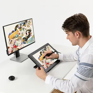 Huion — tablette graphique kamvas 16(2021), accessoires pour pc portable, écran de dessin, avec stylet