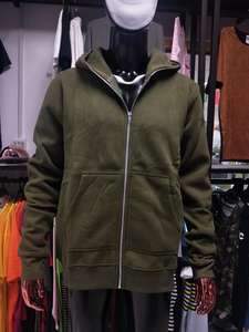 Sudadera gruesa con cremallera para hombre, prenda deportiva de talla grande con cremallera y cremallera, de Color sólido, en blanco, de alta calidad, venta al por mayor - Product Image 3