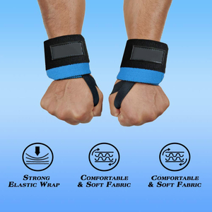 Comfortable Gym Wear Weight <b>Lifting</b> Wrist Support Wraps Fitness Training Workout Wrist <b>Straps</b> With Customized logo - Product Image 5