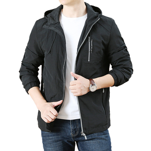 Veste coupe-vent à capuche pour homme en toile respirante à séchage rapide décontractée grande taille 50 pièces - Product Image 4