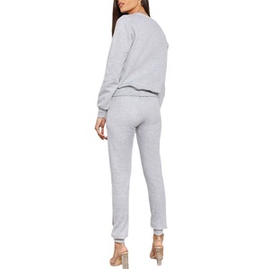Printemps de haute qualité plus la taille hommes plaine survêtements ensembles pull jogging costumes 80% coton 20% polyester survêtement - Product Image 5