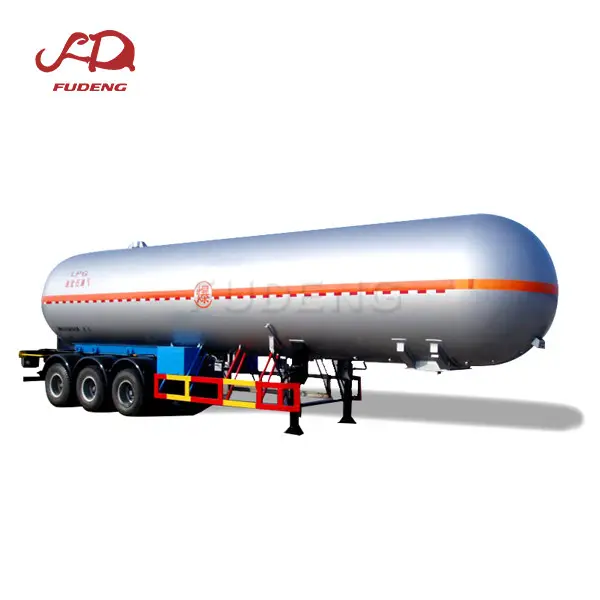 High quality LPG tank semi trailer used to transport liquefied petroleum gas