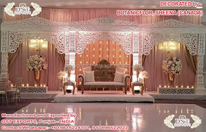 Maravilloso escenario de boda abierto inspirado en Jodha Akbar diseñador Maharani escenario para Malasia México bodas decoraciones boda - Product Image 6