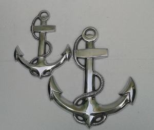 Placa Decorativa de Pared con Ancla Náutica Antigua de Metal, Aluminio Pulido, Decoración para el Hogar, Artesanía, Técnica de Fundición Decorativa de Barcos - Product Image 2