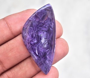 Cabujones de Charoite con diseño único, piedra preciosa semipreciosa suelta - Product Image 3