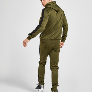 Sudadera con capucha para hombre OEMCustom con cremallera completa en el bolsillo frontal, cuello alto, para fitness, running y golf. - Product Image 3