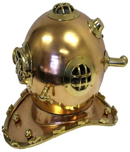 Solid Antique Brass Pure copper Helmet from Indian manufacturer - Product Image 1