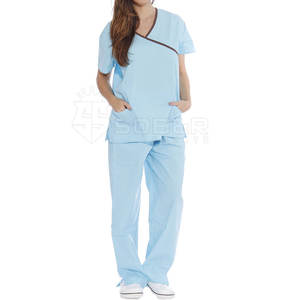 Conjuntos de Uniformes Médicos Personalizables para Mujer, Tallas Grandes, 100% Algodón, Logotipo Personalizado, Colores Personalizados, Marca Privada, Uniformes de Hospital - Product Image 1
