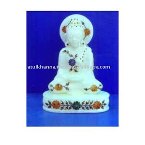 รูปปั้นพระพุทธรูปหินอ่อนบริสุทธิ์ - Product Image 1