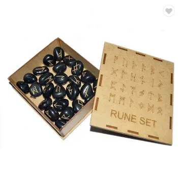Rune — coffret de guérison en Onyx noir avec boîte, offre spéciale