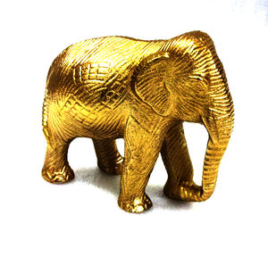 Décoration animale éléphant en aluminium pour la maison Cadeau de table élégant Article décoratif unique pour la maison - Product Image 2