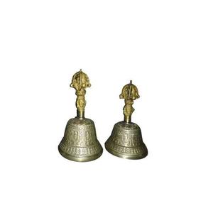 Para el hogar, interior y exterior, día de Navidad, colgador de pared, campana de timbre de latón montada en la pared para decoración de pared del hogar, fiesta de boda - Product Image 1