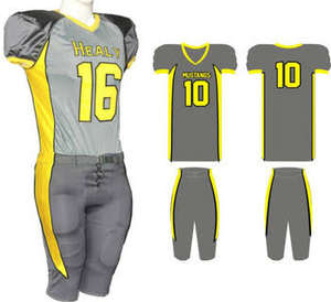 ชุดยูนิฟอร์มอเมริกันฟุตบอลแบบสั่งทำพิเศษ ไซส์ XL สำหรับผู้ใหญ่ แบบยูนิเซ็กซ์  ชุดกีฬา  เสื้อเจอร์ซีย์ กางเกง เสื้อท็อป  แบบเรียบ  พร้อมพิมพ์หมายเลข - Product Image 3