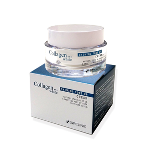ครีมบำรุงผิวหน้า 3W Clinic Collagen White Shining Tone Cream 50 มล. ผลิตภัณฑ์ความงามจากเกาหลี ช่วยให้ผิวกระจ่างใส บำรุงผิว ลดเลือนริ้วรอย เหมาะสำหรับทุกสภาพผิว - Product Image 1