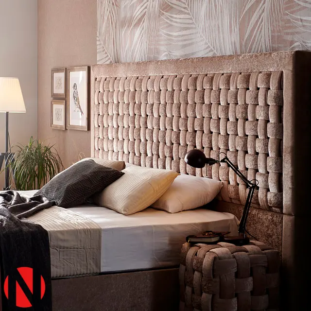 Niron Luxe Amsterdam Dubbele Bed En Matras Ontwerp Hand Made Brede Hoofdeinde Hoge Kwaliteit Met Opslag