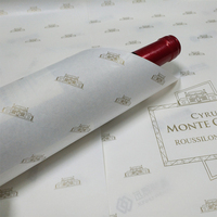 Papier d'emballage avec Logo doré personnalisé, emballage de mouchoirs, pour vêtements et chaussures, 120 unités