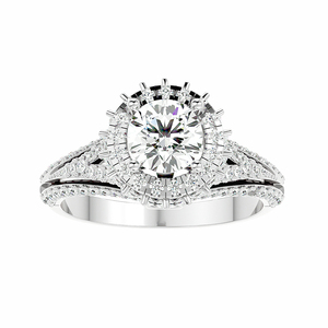 2022 último diseño 10K oro blanco diamante anillos de moda para fiesta de compromiso o aniversario mejor precio con embalaje Premium - Product Image 1