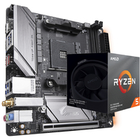 GIGABYTE B450 I AORUS PRO WIFI Carte mère de jeu MINI ITX d'occasion avec processeur AMD Ryzen 5 7 3500X 3600 3600X 3700X 3800X
