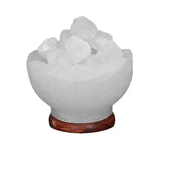 Toutes les formes de lampes à sel de l'himalaya blanches