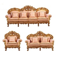 Volle hand geschnitzte Sofa garnitur für den Heimgebrauch Viktoria nische Sofa garnitur aus Holz von bester Qualität Italienisches Wohnzimmer Klassische Sofa garnitur