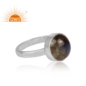 Natural <b>Labradorite</b> Gemstone Fine 925 Sterling Silver <b>Ring</b> Jewelry Handmade Fancy <b>Ring</b> Jewelry Manufacturer - Product Image 3