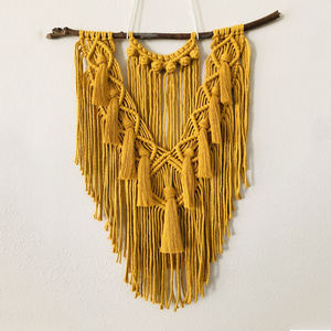 Suspension murale en macramé fait à la main, 100% macramé, décoration de maison du Vietnam, nouvelle collection - Product Image 3