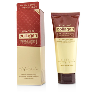 Gel Exfoliante Facial de Colágeno Antiarrugas 3W Clinic de Corea K-Beauty, Limpiador Facial de 180 ml para Todo Tipo de Piel - Product Image 1