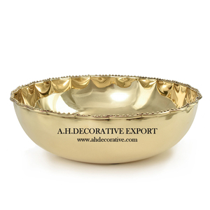 ชามประดับโต๊ะอาหาร,ชามเงินเงางามตกแต่งด้วยที่ฐานรองเท้า - Product Image 5