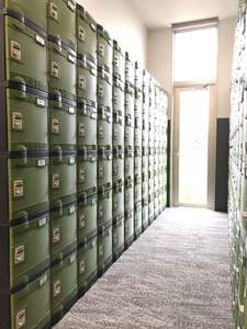 Modern ECO Mini Recycle Plastic Combination Lock Locker Shoes Cabinet - Product Image 2