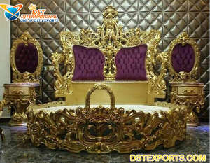 Juego de Sofás Modernos de Madera de Teca Premium para Sala de Estar de Lujo en Blanco y Dorado - Product Image 3