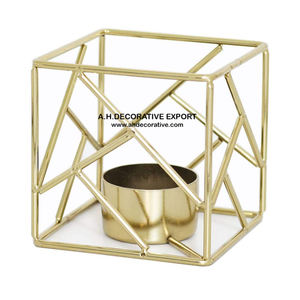 Decorative T Light <b>Candle</b> Holder for Sale Wholesale Supplier Metal Hexagon Shape Handmade T-Light <b>Candle</b> Holder New Design - Product Image 6