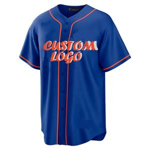 Uniforme de béisbol personalizado de alta calidad para hombres, uniforme de Softball juvenil sublimada, camisa de béisbol con 6 botones - Product Image 3