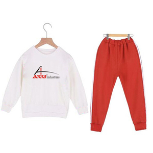 Sweat-shirt pour enfants en coton/polaire, col rond, boutons, capuche respirante, à vendre - Product Image 1