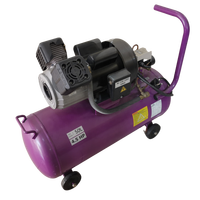 Mini compresseur d'air Portable à double tête, 220V, haute efficacité, Cycle robuste, haute qualité, sans huile, avec réservoir de 50 l
