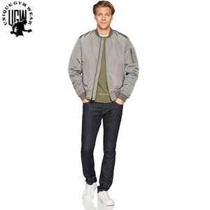 Vêtements de sport UNIQUE Veste bomber slim fit pour homme, hiver, imperméable, respirante, nylon/polyester, poches, fermeture éclair, col montant - Product Image 2