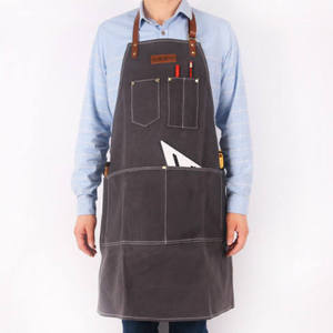 Parrilla de barbacoa con estampado personalizado para hombre, delantal de algodón impermeable para cocinar, Chef, cocina - Product Image 2