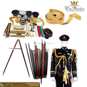 Trenza de lingotes dorados para uniforme nupcial, trenza francesa de alambre dorado para uniformes ceremonias - Product Image 6