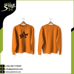 เสื้อสเวตเตอร์แขนยาวคอกลม,เสื้อสเวตเตอร์แบบสวมศีรษะแขนยาวมีฮู๊ดพิมพ์ลายแบบกำหนดเองว่างเปล่าขนาดใหญ่ - Product Image 6