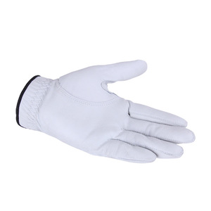 Logo personnalisé Offres Spéciales Super Doux Sécurité tout Blanc Premium En Cuir Gant De Golf - Product Image 4