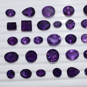 อัญมณีอเมทิสต์ธรรมชาติแบบตัดเหลี่ยมเพชรพลอยผสมทรงหลวม,พลอยสำหรับทำเครื่องประดับ - Product Image 3