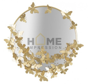 <b>New</b> Arrival Attractive Design Oval Shape Mirror <b>Prime</b> Quality Butterfly Decorative Oval Gingko Luxury Mirror in Wholesaler Price - Product Image 2